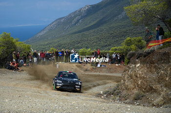2023-09-08 - Luca Hoelbling of Italy and Stefano Righetti of Italy are competing with their Skoda Fabia Evo #73 during Day One of the FIA World Rally Championship EKO Acropolis Rally on September 08, 2023 in Loutraki, Greece. - FIA WORLD RALLY CHAMPIONSHIP EKO ACROPOLIS RALLY - DAY ONE - RALLY - MOTORS