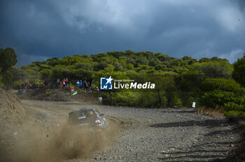 2023-09-08 - Luca Hoelbling of Italy and Stefano Righetti of Italy are competing with their Skoda Fabia Evo #73 during Day One of the FIA World Rally Championship EKO Acropolis Rally on September 08, 2023 in Loutraki, Greece. - FIA WORLD RALLY CHAMPIONSHIP EKO ACROPOLIS RALLY - DAY ONE - RALLY - MOTORS