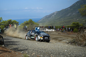 2023-09-08 - Eugen Caragui of Romania and Robert Fus of Romania are competing with their Citroen C3 #74 during Day One of the FIA World Rally Championship EKO Acropolis Rally on September 08, 2023 in Loutraki, Greece. - FIA WORLD RALLY CHAMPIONSHIP EKO ACROPOLIS RALLY - DAY ONE - RALLY - MOTORS
