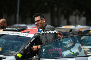 2023-09-08 - Eduardo Castro of Peru and Carla Salvat Trias of Spain after the race with their FORD Fiesta Rally3 #57 during Day One of the FIA World Rally Championship EKO Acropolis Rally on September 08, 2023 in Loutraki, Greece. - FIA WORLD RALLY CHAMPIONSHIP EKO ACROPOLIS RALLY - DAY ONE - RALLY - MOTORS