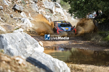 2023-09-08 - 11 Thierry NEUVILLE (BEL), Martijn WYDAEGHE (BEL), HYUNDAI SHELL MOBIS WORLD RALLY TEAM, HYUNDAI I20 N Rally1 Hybrid, WRC, action during the Acropolis Rally Greece 2023, 10th round of the 2023 WRC World Rally Car Championship, from September 7 to 10, 2023 in Lamia, Greece - AUTO - WRC - ACROPOLIS RALLY GREECE 2023 - RALLY - MOTORS