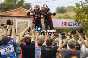 2023-09-10 - ROVANPERA Kalle (FIN), TOYOTA Yaris Rally1 Hybrid, portrait, HALTTUNEN Jonne (FIN), TOYOTA Yaris Rally1 Hybrid, portrait during the Acropolis Rally Greece 2023, 10th round of the 2023 WRC World Rally Car Championship, from September 7 to 10, 2023 in Lamia, Greece - AUTO - WRC - ACROPOLIS RALLY GREECE 2023 - RALLY - MOTORS