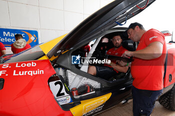 2023-10-11 - 203 LOEB Sébastien (fra), LURQUIN Fabian (bel), Bahrain Raid Xtreme, Prodrive Hunter, FIA W2RC, during the Administrative checks and Scrutineering of the Rallye du Maroc 2023, from October 11 to 12, 2023 in Agadir, Morocco - AUTO - RALLYE DU MAROC 2023 - RALLY - MOTORS