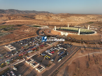 2023-10-11 - paddock, bivouac, during the Administrative checks and Scrutineering of the Rallye du Maroc 2023, from October 11 to 12, 2023 in Agadir, Morocco - AUTO - RALLYE DU MAROC 2023 - RALLY - MOTORS