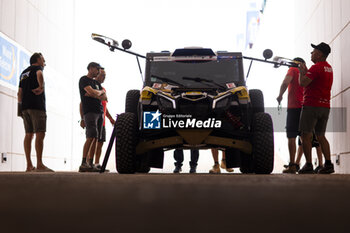 2023-10-11 - 417 GUILLAUME Hervé (fra), GUILLAUME Maxime (fra), BTR-Driverspark, BRP Can-Am Maverick XRS Turbo RR, action during the Administrative checks and Scrutineering of the Rallye du Maroc 2023, from October 11 to 12, 2023 in Agadir, Morocco - AUTO - RALLYE DU MAROC 2023 - RALLY - MOTORS