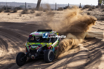 2023-10-11 - 402 GUAYASAMIN Sebastian (ecu), MATIAS ACOSTA Fernando (arg), FN Speed Team Racing, BRP Can-Am Maverick XRS Turbo RR, FIA W2RC, action during the Private test of the Rallye du Maroc 2023, from October 10 to 11, 2023 near Agadir, in Morocco - AUTO - RALLYE DU MAROC 2023 - RALLY - MOTORS