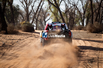 2023-10-11 - 200 AL-ATTIYAH Nasser (qat), BAUMEL Mathieu (fra), Toyota Gazoo Racing, Toyota GR DKR Hilux, FIA W2RC, action during the Private test of the Rallye du Maroc 2023, from October 10 to 11, 2023 near Agadir, in Morocco - AUTO - RALLYE DU MAROC 2023 - RALLY - MOTORS