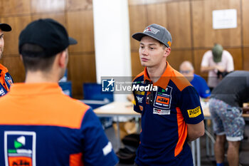 2023-10-11 - COX Bradley (zaf), Bas World KTM Racing Team, KTM 450 Rally Factory Replica, FIM W2RC, portrait during the Administrative checks and Scrutineering of the Rallye du Maroc 2023, from October 11 to 12, 2023 in Agadir, Morocco - AUTO - RALLYE DU MAROC 2023 - RALLY - MOTORS