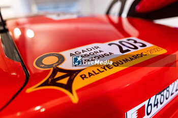 2023-10-11 - 203 LOEB Sébastien (fra), LURQUIN Fabian (bel), Bahrain Raid Xtreme, Prodrive Hunter, FIA W2RC, ambiance during the Administrative checks and Scrutineering of the Rallye du Maroc 2023, from October 11 to 12, 2023 in Agadir, Morocco - AUTO - RALLYE DU MAROC 2023 - RALLY - MOTORS