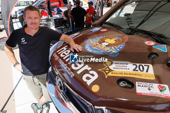 2023-10-12 - CHICHERIT Guerlain (fra), Overdrive Racing, Toyota Hilux Overdrive, FIA W2RC, portrait during the Administrative checks and Scrutineering of the Rallye du Maroc 2023, from October 11 to 12, 2023 in Agadir, Morocco - AUTO - RALLYE DU MAROC 2023 - RALLY - MOTORS