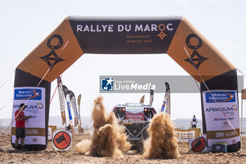 2023-10-14 - 201 AL RAJHI Yazeed (sau), GOTTSCHALK Timo (ger), Overdrive Racing, Toyota Hilux Overdrive, FIA W2RC, action during the Stage 1 of the Rallye du Maroc 2023, on October 14, 2023 between Agadir and Zagora, Morocco - AUTO - RALLYE DU MAROC 2023 - RALLY - MOTORS