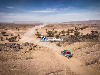 2023-10-14 - 216 DE MEVIUS Guillaume (bel), CAZALET François (fra), Overdrive Racing, Toyota Hilux Overdrive, action during the Stage 1 of the Rallye du Maroc 2023, on October 14, 2023 between Agadir and Zagora, Morocco - AUTO - RALLYE DU MAROC 2023 - RALLY - MOTORS