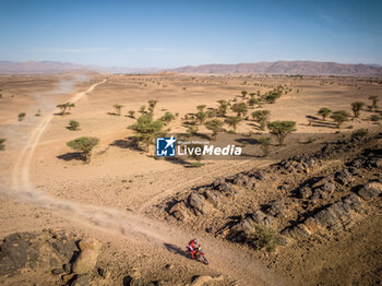2023-10-14 - 01 SUNDERLAND Sam (gbr), Red Bull GasGas Factory Racing, GasGas 450 Rally Factory, FIM W2RC, action during the Stage 1 of the Rallye du Maroc 2023, on October 14, 2023 between Agadir and Zagora, Morocco - AUTO - RALLYE DU MAROC 2023 - RALLY - MOTORS