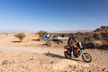 2023-10-14 - 08 PRICE Toby (aus), Red Bull KTM Factory Racing, KTM 450 Rally Factory, FIM W2RC, action during the Stage 1 of the Rallye du Maroc 2023, on October 14, 2023 between Agadir and Zagora, Morocco - AUTO - RALLYE DU MAROC 2023 - RALLY - MOTORS