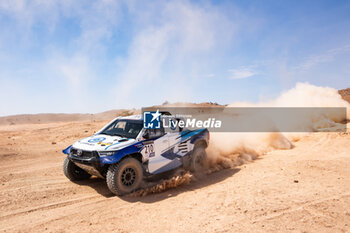 2023-10-14 - 210 KROTOV Denis (kgz), ZHILTSOV Konstantin (isr), Overdrive Racing, Toyota Hilux Overdrive, FIA W2RC, action during the Stage 1 of the Rallye du Maroc 2023, on October 14, 2023 between Agadir and Zagora, Morocco - AUTO - RALLYE DU MAROC 2023 - RALLY - MOTORS