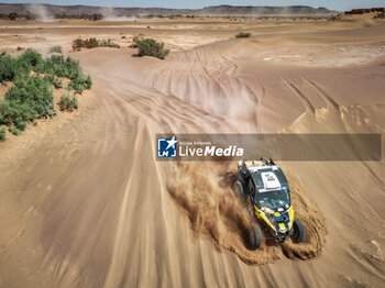 2023-10-15 - 417 GUILLAUME Hervé (fra), GUILLAUME Maxime (fra), BTR-Driverspark, BRP Can-Am Maverick XRS Turbo RR, action during the Stage 2 of the Rallye du Maroc 2023, on October 15, 2023 around Zagora, Morocco - AUTO - RALLYE DU MAROC 2023 - RALLY - MOTORS