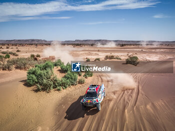 2023-10-15 - 216 DE MEVIUS Guillaume (bel), CAZALET François (fra), Overdrive Racing, Toyota Hilux Overdrive, action during the Stage 2 of the Rallye du Maroc 2023, on October 15, 2023 around Zagora, Morocco - AUTO - RALLYE DU MAROC 2023 - RALLY - MOTORS