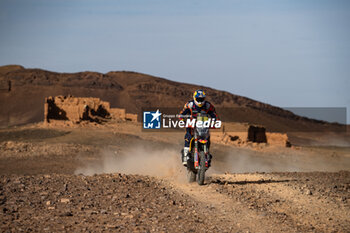 2023-10-17 - 08 PRICE Toby (aus), Red Bull KTM Factory Racing, KTM 450 Rally Factory, FIM W2RC, action during the Stage 4 of the Rallye du Maroc 2023, on October 17, 2023 between Zagora and Merzouga, Morocco - AUTO - RALLYE DU MAROC 2023 - RALLY - MOTORS
