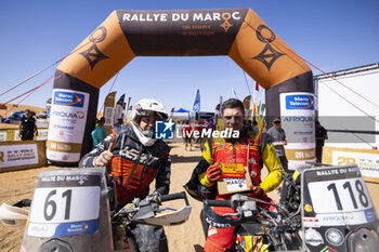 2023-10-18 - 118 LEPELLEY Benjamin (fra), Team Dumontier Racing, Husqvarna 450 Rallye, portrait during the Stage 5 of the Rallye du Maroc 2023, on October 18, 2023 around Merzouga, Morocco - AUTO - RALLYE DU MAROC 2023 - RALLY - MOTORS