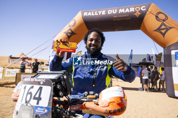 2023-10-18 - 164 JACQUEMAIN Cheikh Yves (sen), Africa Rallye Team 2023, KTM 450 EXC-F, FIM W2RC, portrait during the Stage 5 of the Rallye du Maroc 2023, on October 18, 2023 around Merzouga, Morocco - AUTO - RALLYE DU MAROC 2023 - RALLY - MOTORS