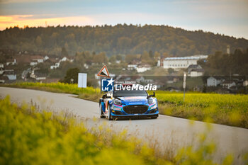 2023-10-25 - The Driver Pierre-Louis Loubet (Fra) And Veillas Benjamin (Fra) M-Sport Ford Wrt, Ford Puma Rally1 Hybrid,Fia World Rally Championship WRC Central European Rally, Face Shakedown Passau ,Germany,25 October 2023. - FIA WORLD RALLY CHAMPIONSHIP WRC CENTRAL EUROPEAN RALLY 2023 - RALLY - MOTORS