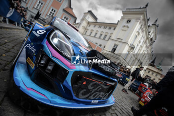 2023-10-26 - The Driver Ott Tanak (Est) and Martin Jarveoja (Est) Of Team M-Sport Ford World Rally Team , Ford Puma Rally1 Hybrid,During,Fia World Rally Championship WRC Central European Rally,They Face Ceremonial Start, Prague ,Czech Republic 26 October 2023 - FIA WORLD RALLY CHAMPIONSHIP WRC CENTRAL EUROPEAN RALLY 2023 - RALLY - MOTORS