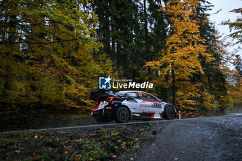 2023-10-27 - Driver Elfyn Evans (Gb) and Scott Martin (Gb) Of Team Toyota Gazoo Racing Wrt, Toyota Gr Yaris Rally1 Hybrid ,During,Fia World Rally Championship Wrc Central European Rally,They Will Face The Second Day Of The Race ,Passau ,Germany,27 October 2023 - FIA WORLD RALLY CHAMPIONSHIP WRC CENTRAL EUROPEAN RALLY 2023 - RALLY - MOTORS