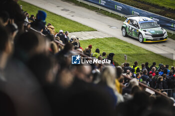 2023-10-26 - 23 Sami PAJARI (FIN), Enni MÄLKÖNEN (FIN), TOKSPORT WRT, SKODA Fabia RS, RC2, Rally2, action during the Central European Rally 2023, 12th round of the 2023 WRC World Rally Car Championship, from October 26 to 29, 2023 in Passau, Germany - AUTO - WRC - CENTRAL EUROPEAN RALLY 2023 - RALLY - MOTORS
