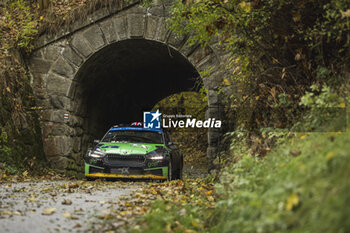 2023-10-27 - 22 Gus GREENSMITH (GBR), Jonas ANDERSSON (SWE), SKODA FABIA RS, RC2, Rally2, action during the Central European Rally 2023, 12th round of the 2023 WRC World Rally Car Championship, from October 26 to 29, 2023 in Passau, Germany - AUTO - WRC - CENTRAL EUROPEAN RALLY 2023 - RALLY - MOTORS