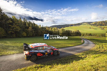 2023-10-28 - 03 Teemu SUNINEN (FIN), Mikko MARKKULA (FIN), HYUNDAI SHELL MOBIS WORLD RALLY TEAM, HYUNDAI i20 N Rally1 Hybrid, WRC, action during the Central European Rally 2023, 12th round of the 2023 WRC World Rally Car Championship, from October 26 to 29, 2023 in Passau, Germany - AUTO - WRC - CENTRAL EUROPEAN RALLY 2023 - RALLY - MOTORS