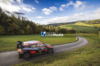 2023-10-28 - 11 Thierry NEUVILLE (BEL), Martijn WYDAEGHE (BEL), HYUNDAI SHELL MOBIS WORLD RALLY TEAM, HYUNDAI I20 N Rally1 Hybrid, WRC, action during the Central European Rally 2023, 12th round of the 2023 WRC World Rally Car Championship, from October 26 to 29, 2023 in Passau, Germany - AUTO - WRC - CENTRAL EUROPEAN RALLY 2023 - RALLY - MOTORS