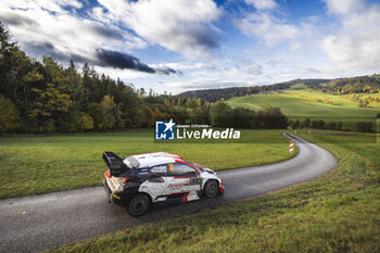 2023-10-28 - 18 Takamoto KATSUTA (JPN), Aaron JOHNSTON (IRL), TOYOTA GAZOO RACING WRT, TOYOTA GR Yaris Rally1 Hybrid, WRC, action during the Central European Rally 2023, 12th round of the 2023 WRC World Rally Car Championship, from October 26 to 29, 2023 in Passau, Germany - AUTO - WRC - CENTRAL EUROPEAN RALLY 2023 - RALLY - MOTORS