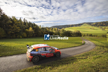 2023-10-28 - 34 Fabrizio ZALDIVAR (PRY), Marcelo DER OHANNESIAN (ITA), HYUNDAI i20 N, RC2, Rally2, action during the Central European Rally 2023, 12th round of the 2023 WRC World Rally Car Championship, from October 26 to 29, 2023 in Passau, Germany - AUTO - WRC - CENTRAL EUROPEAN RALLY 2023 - RALLY - MOTORS