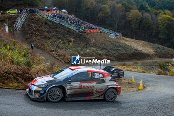 2023-11-19 - The Driver Sebastien Ogier (Fra) and Vincent Landais (Fra) Of Team Toyota Gazoo Racing Wrt,Toyota Gr Yaris Rally1 Hybrid,During Fia World Rally Championship Wrc Forum8 Rally,They Face The Fourth Day Of Race,Aichi,Japan 19 November 2023 - FIA WORLD RALLY CHAMPIONSHIP WRC FORUM8 RALLY JAPAN 2023 - RALLY - MOTORS