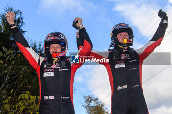 2023-11-19 - The Driver Elfyn Evans (Gb) and Scott Martin (Gb) Of Team Toyota Gazoo Racing Wrt, Toyota Gr Yaris Rally1 Hybrid,During Fia World Rally Championship Wrc Forum8 Rally,They Face The Fourth Day Of Race,In Final Power Stage ,Aichi,Japan 19 November 2023 - FIA WORLD RALLY CHAMPIONSHIP WRC FORUM8 RALLY JAPAN 2023 - RALLY - MOTORS