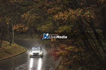 2023-11-17 - 23 Heikki KOVALAINEN (FIN), Sae KITAGAWA (JPN), SKODA FABIA, RC2, Rally2, action during the Rally Japan 2023, 13th round of the 2023 WRC World Rally Car Championship, from November 16 to 19, 2023 in Toyota, Aichi Prefecture, Chubu Region, Japan - AUTO - WRC - RALLY JAPAN 2023 - RALLY - MOTORS