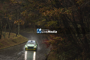 2023-11-17 - 20 Andreas MIKKELSEN (NOR), Torstein ERIKSEN (NOR), SKODA FABIA RS, RC2, Rally2, action during the Rally Japan 2023, 13th round of the 2023 WRC World Rally Car Championship, from November 16 to 19, 2023 in Toyota, Aichi Prefecture, Chubu Region, Japan - AUTO - WRC - RALLY JAPAN 2023 - RALLY - MOTORS