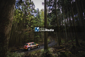 2023-11-18 - 26 Osamu FUKUNAGA (JPN), Misako SAIDA (JPN), SKODA Fabia RS, RC2, Rally2, action during the Rally Japan 2023, 13th round of the 2023 WRC World Rally Car Championship, from November 16 to 19, 2023 in Toyota, Aichi Prefecture, Chubu Region, Japan - AUTO - WRC - RALLY JAPAN 2023 - RALLY - MOTORS