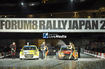 2023-11-19 - podium, portrait during the Rally Japan 2023, 13th round of the 2023 WRC World Rally Car Championship, from November 16 to 19, 2023 in Toyota, Aichi Prefecture, Chubu Region, Japan - AUTO - WRC - RALLY JAPAN 2023 - RALLY - MOTORS