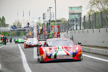 2023-04-21 - Pit lane,Team AF Corse, Ferrari 488 GT3 - FANATEC GT WORLD CHALLENGE EUROPE POWERED BY AWS - 2023 MONZA  - GRAND TOURISM - MOTORS