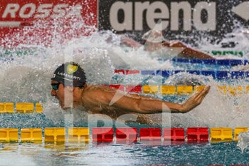 2023-04-16 - Lamberti Michele (Fiamme Gialle) in action during the UnipolSai Absolute Italian Swimming Championship spring season 22/23  at Riccione (Italy) on 16th of April 2023 - UNIPOLSAI ABSOLUTE ITALIAN CHAMPIONSHIP - SWIMMING - SWIMMING