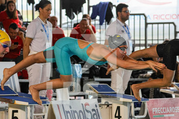 2023-04-16 - Mecugno Martina (Team Noto Modena) in action during the UnipolSai Absolute Italian Swimming Championship spring season 22/23  at Riccione (Italy) on 16th of April 2023 - UNIPOLSAI ABSOLUTE ITALIAN CHAMPIONSHIP - SWIMMING - SWIMMING