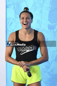 2023-06-22 - Kylie Masse during the Press Conference to present the International Swimming Championships - 59th Settecolli Trophy at We Sport Up hall, 22 June 2023, Rome, Italy. - PRESS CONFERENCE - 59TH SETTE COLLI TROPHY - SWIMMING - SWIMMING