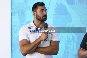 2023-06-22 - Francesco Di Fulvio during the Press Conference to present the International Swimming Championships - 59th Settecolli Trophy at We Sport Up hall, 22 June 2023, Rome, Italy. - PRESS CONFERENCE - 59TH SETTE COLLI TROPHY - SWIMMING - SWIMMING