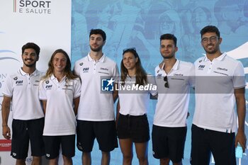 2023-06-22 - Italia Team during the Press Conference to present the International Swimming Championships - 59th Settecolli Trophy at We Sport Up hall, 22 June 2023, Rome, Italy. - PRESS CONFERENCE - 59TH SETTE COLLI TROPHY - SWIMMING - SWIMMING