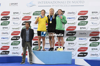 2023-06-24 - Anita Bottazzo (ITA), Ruta Meilutyte (LTU) and Mona McSharry (IRL) during the International Swimming Championships - 59th Settecolli Trophy at swimming stadium Foro Italico, 24 June 2023, Rome, Italy. - 59° SETTE COLLI INTERNAZIONALI DI NUOTO (DAY2) - SWIMMING - SWIMMING