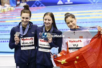 2023-07-25 - Alex WALSH (USA) 2nd place, Kate DOUGLASS (USA) 1st place, Yiting YU (CHN) 3rd place, Women's 200m Individual Medley Medal Ceremony during the 20th FINA Swimming World Championships Fukuoka 2023 on July 24, 2023 at Marine Messe Fukuoka in Fukuoka, Japan - SWIMMING - WORLD CHAMPIONSHIPS 2023 - SWIMMING - SWIMMING