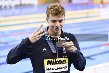 2023-07-28 - Leon Marchand of France Gold medal, Men's 200m Individual Medley Medal Ceremony during the 20th FINA Swimming World Championships Fukuoka 2023 on July 27, 2023 at Marine Messe Fukuoka in Fukuoka, Japan - SWIMMING - WORLD CHAMPIONSHIPS 2023 - SWIMMING - SWIMMING