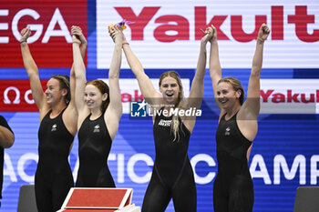 2023-07-28 - Team Australia, Mollie O'Callaghan, Shayna Jack, Brianna Throsell, Ariarne Titmus, Gold medal, Women's 4x200m Freestyle Relay Final during the 20th FINA Swimming World Championships Fukuoka 2023 on July 27, 2023 at Marine Messe Fukuoka in Fukuoka, Japan - SWIMMING - WORLD CHAMPIONSHIPS 2023 - SWIMMING - SWIMMING