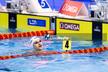 2023-12-05 - Tomac Mewen of France during Men’s 50m Backstroke Semi-Finals at the LEN Short Course European Championships 2023 on December 5, 2023 in Otopeni, Romania - SWIMMING - LEN SHORT COURSE EUROPEAN CHAMPIONSHIPS 2023 - SWIMMING - SWIMMING